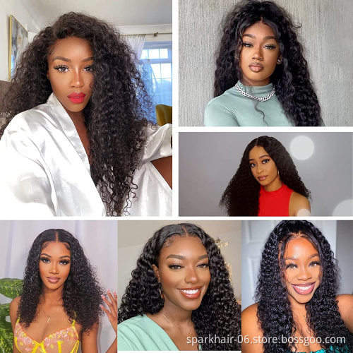 Hd Transparent Swiss Lace Front Wig Human Hair 360 Lace Frontal Wig Glueless Brazilian 100% Virgin Full Lace Wig